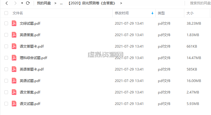 2020年高考押题卷（PDF版试卷）-启光预测卷《含答案》